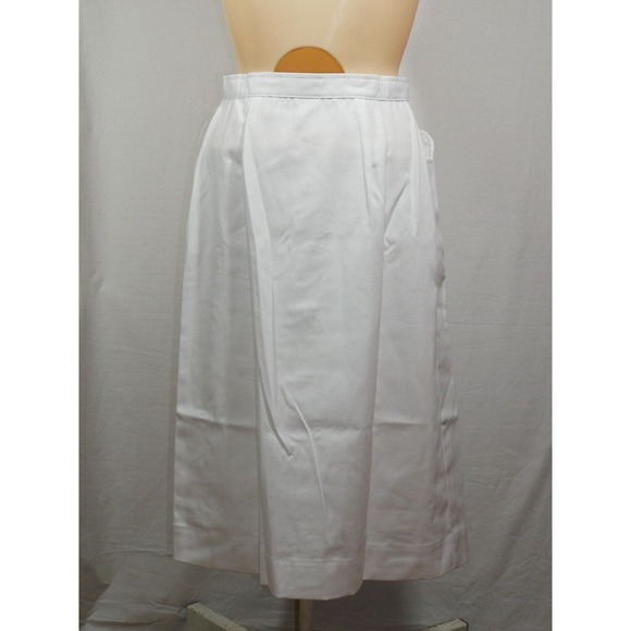 Vtg Work Force By Barco White Nurse Uniform Skirt Jacket Size 4 NOS - Picture 10 of 14